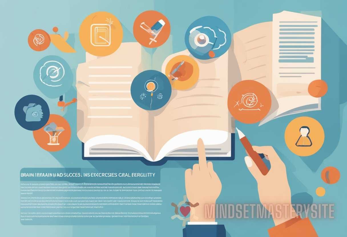 Illustration for section: Reading and Writing: Regularly engaging in reading and writing exercises can enhance cognitive funct - Brain Training for Goals